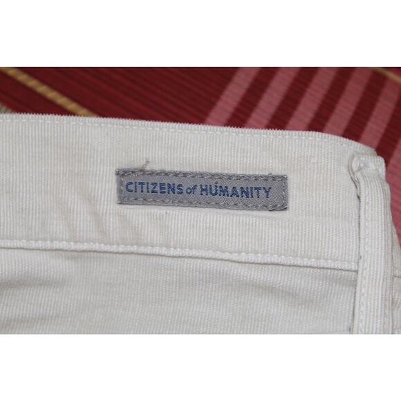 Citizens of Humanity Corduroy Straight Leg Pants Cream Women’s 29 - Picture 6 of 9